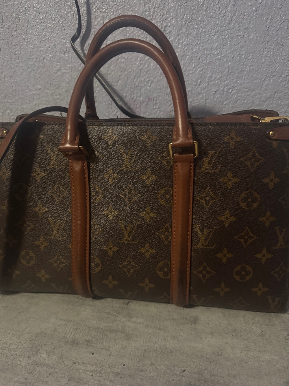 Louis Vuitton Monogram Canvas Handbag - Brown & Gold Hardware
